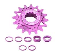 DEKKRYNFV Single Speed Cassettes With Spacer And Locking Rings 16T 18T Single Speed Cogs Conversion Kits For Multiple Speed Bikes