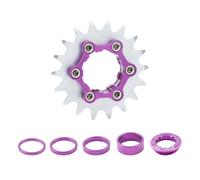 DEKKRYNFV Single Speed Cassettes With Spacer And Locking Rings 16T 18T Single Speed Cogs Conversion Kits For Multiple Speed Bikes