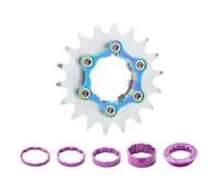 DEKKRYNFV Single Speed Cassettes With Spacer And Locking Rings 16T 18T Single Speed Cogs Conversion Kits For Multiple Speed Bikes