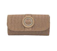 DEKKRYNFV Straw Crossbody Bags For Women Summers Straw Clutches Purse Wallet And Handbags Beach Shoulder Bag Woven Evening Handbag Evening Handbag