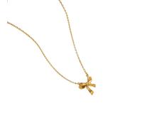 DEKKRYNFV Stylish Women's Star Pendant Necklace In 18K Gold Plated Sturdy Stainless Steel With Pearls Chain Jewelry Accessory Everyday Wear Necklace