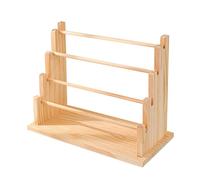 DEKKRYNFV Tiered Stepped Wood Jewelry Holder Rack for Necklace Storage Wooden Construction Wrist Accessories Holder Multi Layer