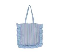 DEKKRYNFV Trendy Checkered Shoulder Bag With Ruffle Detail Practical Fabric Spacious Compartments Handbag For Daily Use Lightweight Women's Travel Bags
