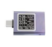 DEKKRYNFV Type-C Interfaces Large Screen Detector Multifunction Tester Voltages Current Capacity Test Meter Type-C Tester Fit Multiple Protocols