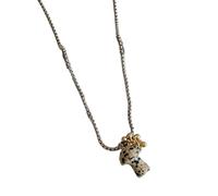 DEKKRYNFV Unique Necklace Spotted Animal Eye Stone for Adding A Natural and Artistic Atmospheres Mushroom Designs for Parties Trendy Fashion Accessory