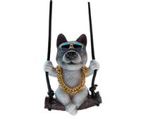 DEKKRYNFV Universally Car Lens Dog Hanging Charm User Friendly Resin Auto Gift Small Dashboards Accessories for Vehicle Dog Car Hanging Ornament