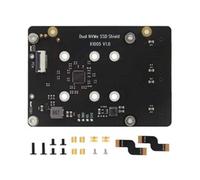 DEKKRYNFV X1005 Double NVMe Solid Disk Expansion Board High Performances Storage Solution With LED Iight NVMe Double Solid Disk Adapter Board HAT