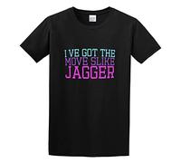 DEKKRYSZOH Men's Fashion T Shirts I've Got The Moves Like Jagger Funny Slogan Cool and Breathable Black 3XL