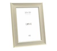 Deknudt Frames - classic photo frame for 10 x 15 cm photo - silver - for photos, posters or posters - S244D1 - to stand or hang