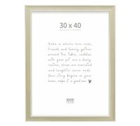 Deknudt Frames - classic photo frame for 30 x 40 cm photo - silver colour - for photos, posters or posters - S244D1 - to hang