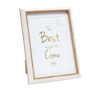 Deknudt Frames S46WG1P1_13.0x18.0 Photo Frame Resin White/Natural 13 x 18 cm 10 x 15 cm