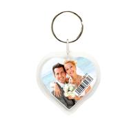 Deknudt Heart-shaped key ring with photo in plastic S66GA3 | ✅ 5 years warranty