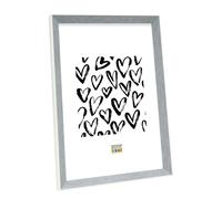 Deknudt Photo frame in grey-blue with white border 13x18 S46CH7