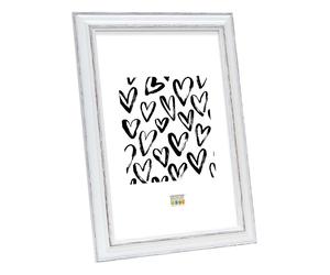 Deknudt Photo frame white with brown accent 24x30 S221H3