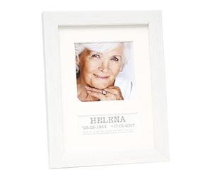 Deknudt S41VF1E2_9.0x9.0 Resin Photo Frames, White, 9 x 9 cm