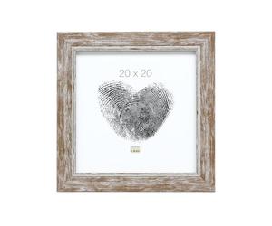 Deknudt S45VY3_20.0x20.0 Photo Frame, Resin, Beige, 20 x 20 cm