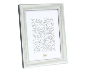 Deknudt Silver wood photo frame with dark gray shading 20x30 S40JE2
