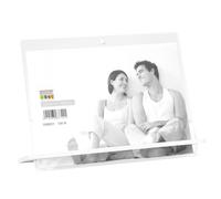 Deknudt Transparent photo frame 5.4mm thick with white stand 13x18 S58SD1