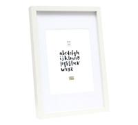 Deknudt white Photo Frame with white Passe-board 20x25