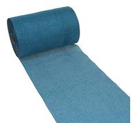 Deko As AS Shabby Chic Linen Look Table Runner, Polyester, Odourless, 30 cm x 15 m, Turquoise