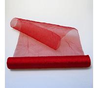 Deko AS GmbH Crash Reel 5 m Red Organza Table Runner - 28 cm Width - 68280 R 280