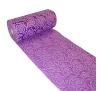 Deko AS GmbH Dekolor® 56-300-25-17 Waterproof Table Runner with Lotus Effect Roses Purple 300 mm Width 25 m Roll