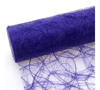 Deko AS GmbH Sizoweb table runner - 25 m roll + 100 decorative hearts (30 cm wide, in purple)