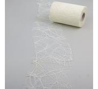 Deko AS GmbH SIZOWEB Table Runner Approximately 12.5 cm Cream Scalloped Edge Roll 25 Metres of Strings 64 W R