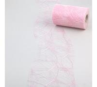 Deko AS GmbH SIZOWEB Table Runner Pink Scalloped Edge 12.5 cm Roll 25 m - 64 W 033/R 125