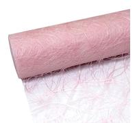 Deko AS GmbH Table Runner, Polyester, Pale Pink, 25 m x 30 cm