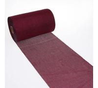 DEKO AS Shabby Chic Linen Look Table Runner, Polyester, Odourless, 30 cm x 5 m, Bordeaux