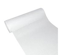 DEKO AS Shabby Chic Linen Look Table Runner, Polyester, Odourless, 30 cm x 5 m, White