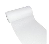 Deko As Shabby Chic table runner in linen look, polyester, odourless, 20 cm x 5 m, white