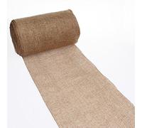 Deko As Shabby Chic table runner in linen look, polyester, odourless, cocos, 20 cm x 5 m
