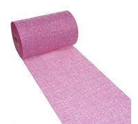 Deko As Shabby Chic table runner in linen look, polyester, odourless, pink, 20 cm x 5 m