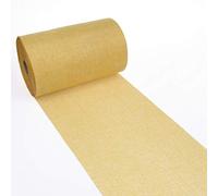 Deko As Shabby Chic table runner in linen look, polyester, odourless, sun yellow, 20 cm x 25 m