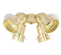 DeKo ceiling fan add-on light kit N 410 - N 417 N 410 / brass polished