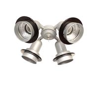 DeKo ceiling fan add-on light kit N 419 - N 423 N 423 / grey acrylic rings black