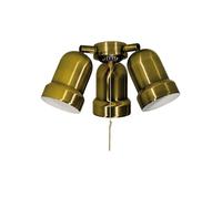 Deko ceiling fan add-on light kit Spots Antique Brass