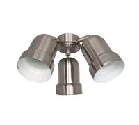 Deko ceiling fan add-on light kit Spots Brushed Chrome