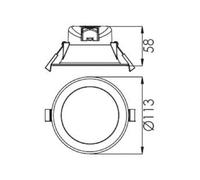 Deko-Light Acrux LED recessed ceiling light, Ø 11 cm, black, CCT