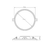 Deko-Light Alya LED recessed ceiling light, white, Ø 18 cm, 2,700 K