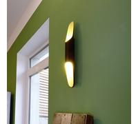 Deko-Light Apodis LED wall light, black/gold, height 50 cm, metal, dimmable