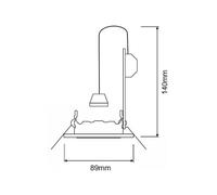 Deko-Light Recessed spotlight GU10 without a bulb, white