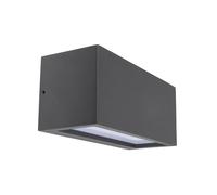 Deko-Light Rilongo outdoor wall lamp, closed, up/down, aluminium, dark grey