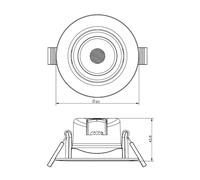 Deko Light SMD-68 Recessed LED Light 550 lm White 6.5W Dimmable 565337