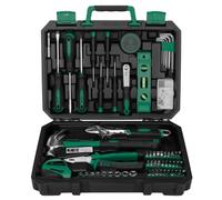 DEKO Tool Kit Set Box 100 Pieces Home Repair DIY Tools Basic Hand Toolbox Sets for Home