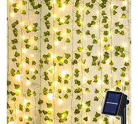 Dekofun Solar Fairy Lights Outdoor 10 m 100 LED Ivy Fairy Lights Solar Outdoor, 8 Modes Balcony Decoration Weatherproof for Aesthetic Room Decor, Patio Decoration Outdoor for Balcony Wall Room Garden