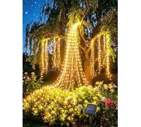 Dekofun Solar Tail Lights, 1 m 100 LED Light Bundle, Warm White