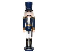 Dekohelden24 Beautiful Nutcracker Soldier in Blue Metallic, Classic, Approx. 50 cm